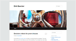 Desktop Screenshot of dirkbaecker.com